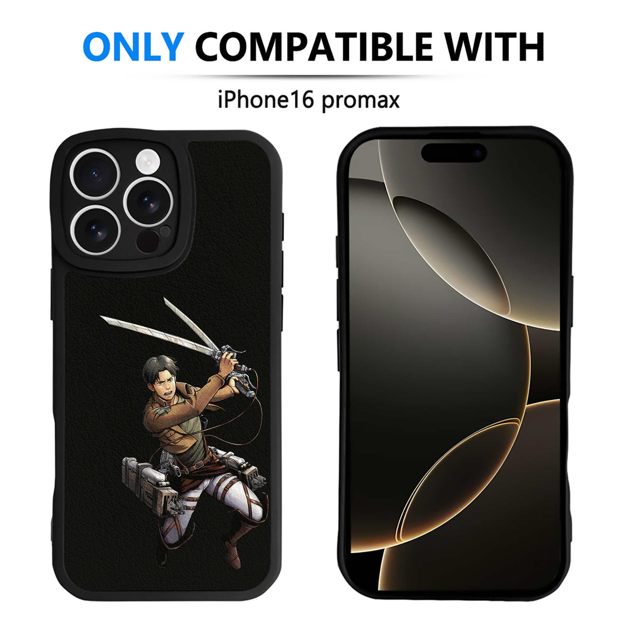 （画像用） 進撃の巨人 Attack on Titan 【iPhone 16シリーズ対応】シリコンスマホケース（レザー調） 材質：シリコン